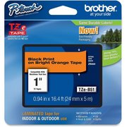 Brother Tape, P-Touch, Bk/Or BRTTZEB51